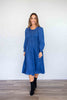 Merric Plain Elastic Long Sleeve Dress