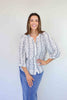 Larosela Button-Front Printed T-Shirt
