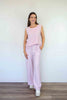 Larosela Wide-Leg Pants With Elastic Drawstring Waist