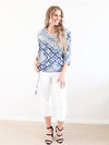 Merric Medium Stretch Elastic Waist Tapered Capris Pants