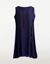 Larosela Tie Neck Ruffle Bottom Sleeveless Dress