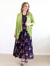 Larosela Ruffle Hem Open Front Cardigan