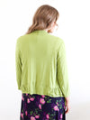 Larosela Ruffle Hem Open Front Cardigan