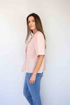 Merric Striped Ruched Top
