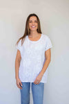 Fairy Tern Flower Drawstring top