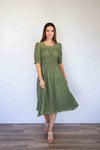 Merric Plain Ealstic Waist Dress