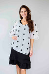 Larosela Dotted Thin-Layer Blouse