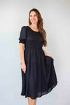 Merric Plain Ealstic Waist Dress