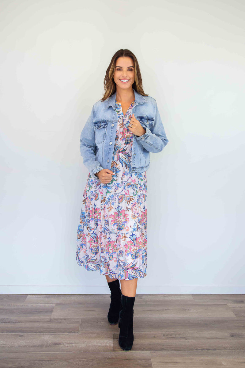Larosela Thick Stretch 74%Cotton Jean Jacket – Merric