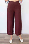 Larosela Wide-Leg Soft Pants With Side Pockets
