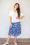 Merric Elastic Waist Crush Pleat Skirt