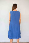 Larosela Tie Neck Ruffle Bottom Sleeveless Dress