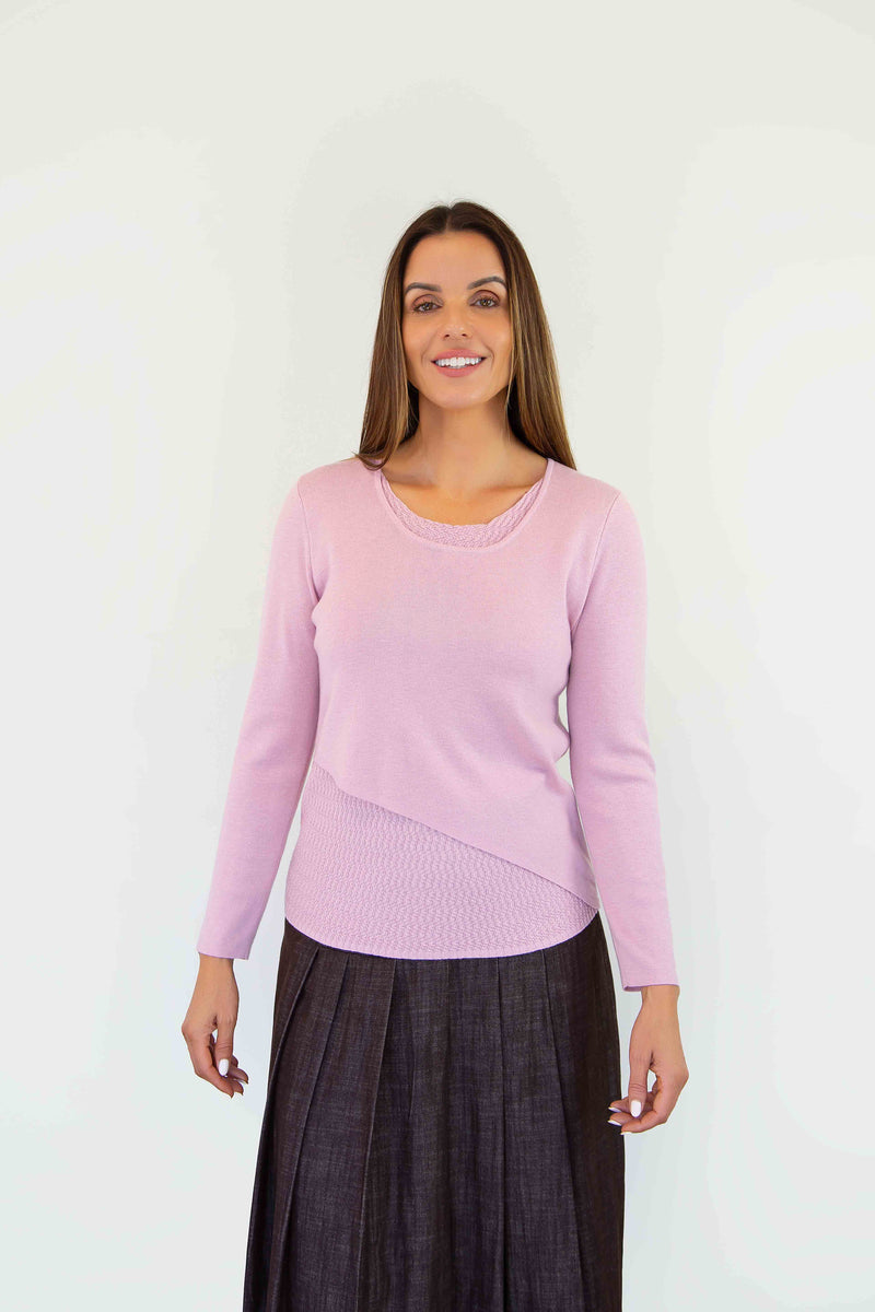 Merric Textured Layer Knit Top