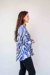 Merric Print Ruffled Cuff Top