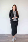 Larosela Button Front Long Sleeves Plain Jacket