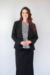 Larosela Button Front Long Sleeves Plain Jacket