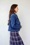 Larosela Thick Stretch 74%Cotton Jean Jacket