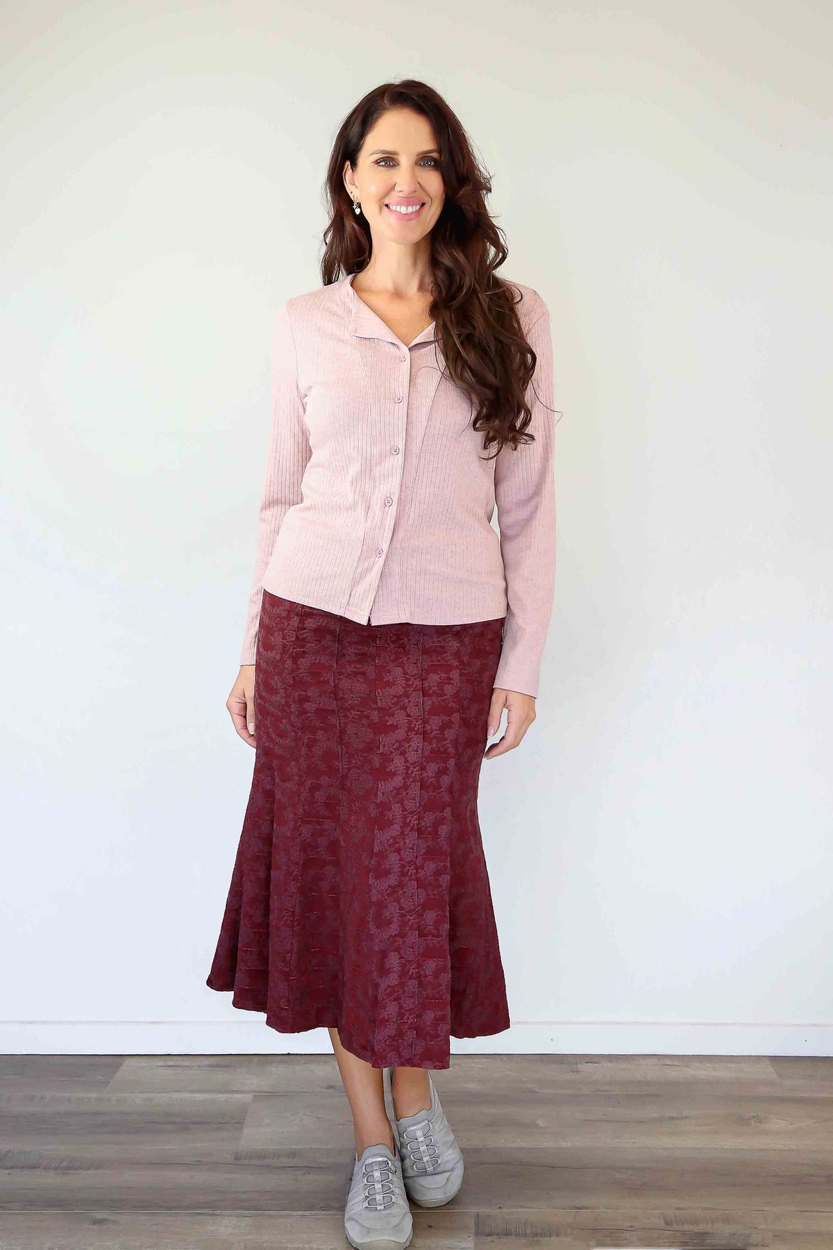 Larosela Jacquard Fabric Panel Skirt – Merric
