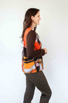 Larosela Printed Top with Contrast Sleeves