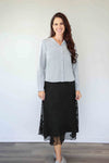Larosela Sheer Print Skirt