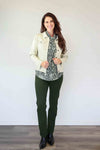 Merric Straight Style Elastic Waist Cozy Pants