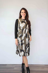 Merric Sleeveless Wrinkle Print Dress