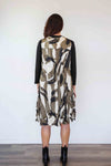 Merric Sleeveless Wrinkle Print Dress