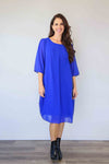 Merric Plain Pleats In Front Dressy Dresses