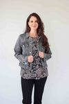 Larosela Thick Stretch 74%Cotton Jean Jacket