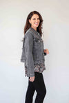 Larosela Thick Stretch 74%Cotton Jean Jacket