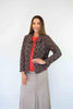 Larosela Knitted Print Button-up Cardigan