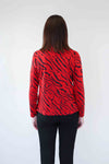 Merric Print Turtle Collar Top