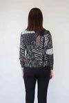 Merric Mesh Print Top