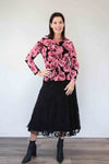 Larosela Sheer Print Skirt