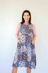 Merric Sleeveless Wrinkle Print Dress