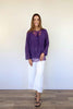 Larosela Lace Trim Chiffon Top