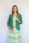 Merric Button Front Plain Jacket