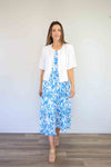 Larosela Flower Print Strap Dress