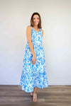 Larosela Flower Print Strap Dress