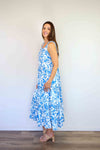 Larosela Flower Print Strap Dress