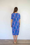 Merric Pleads Elastic Print Dress