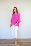 LaroselaLayered Ruffle Cuff Plain Top