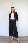 Larosela Wide-Leg Soft Pants With Side Pockets