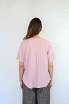 Merric Solid Color Split-hem Top