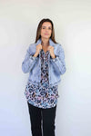 Larosela Thick Stretch 74%Cotton Jean Jacket
