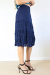 Merric Elastic Waist Crush Pleat Skirt