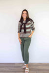 Larosela Elastic WaistLinen Pants