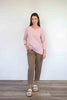 Larosela Elastic Waist Linen Pants