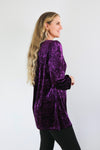 Merric Velvet Longline Top