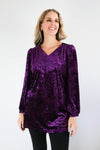 Merric Velvet Longline Top
